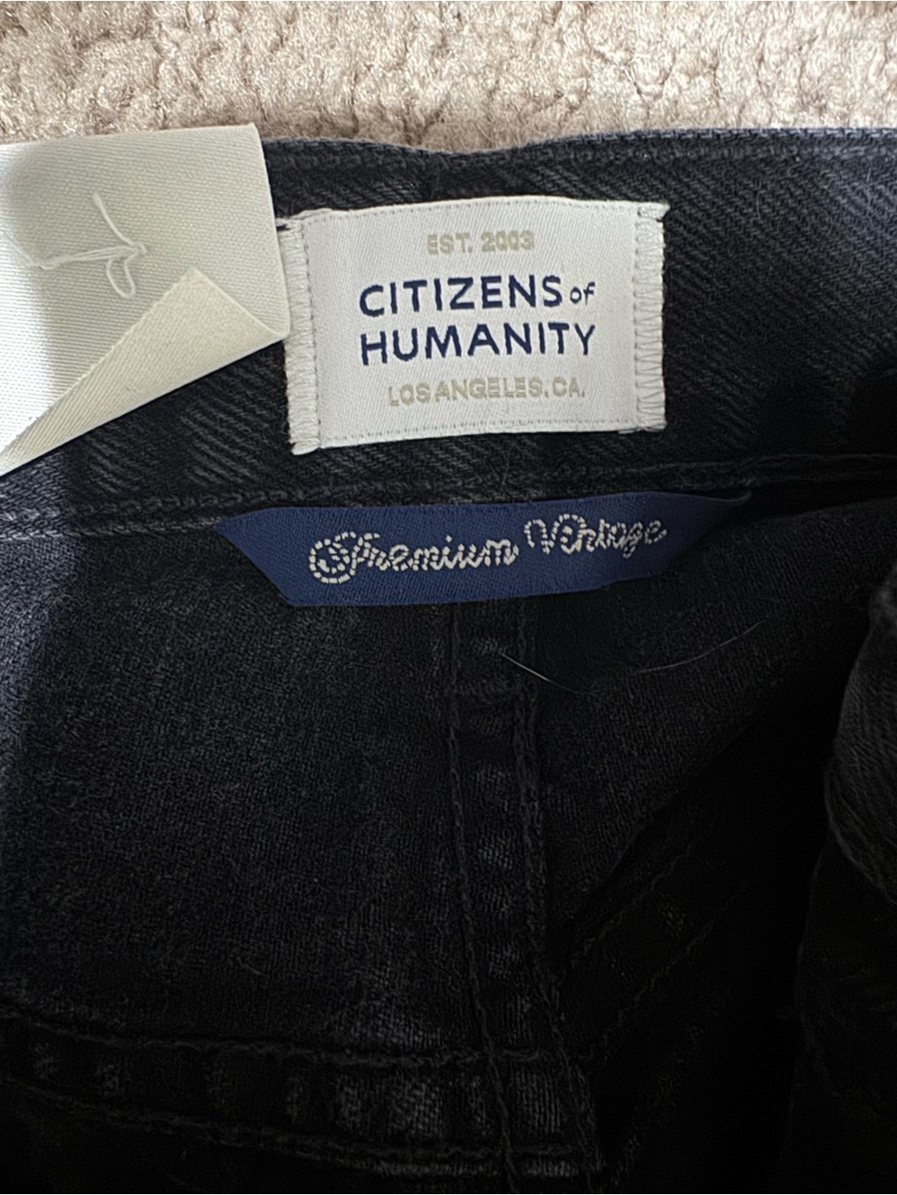 Citizens Of Humanity Annina Black Denim Jeans - Picture 6 of 7
